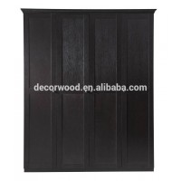 solid shaker dark wardrobe cabinet bedroom furniture